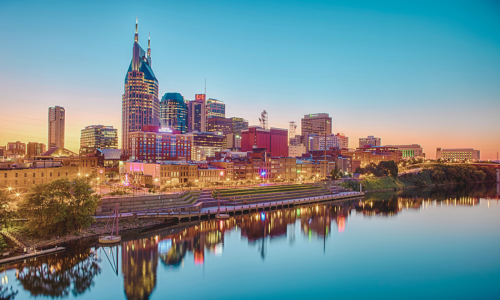 skyline of Nashville, TN