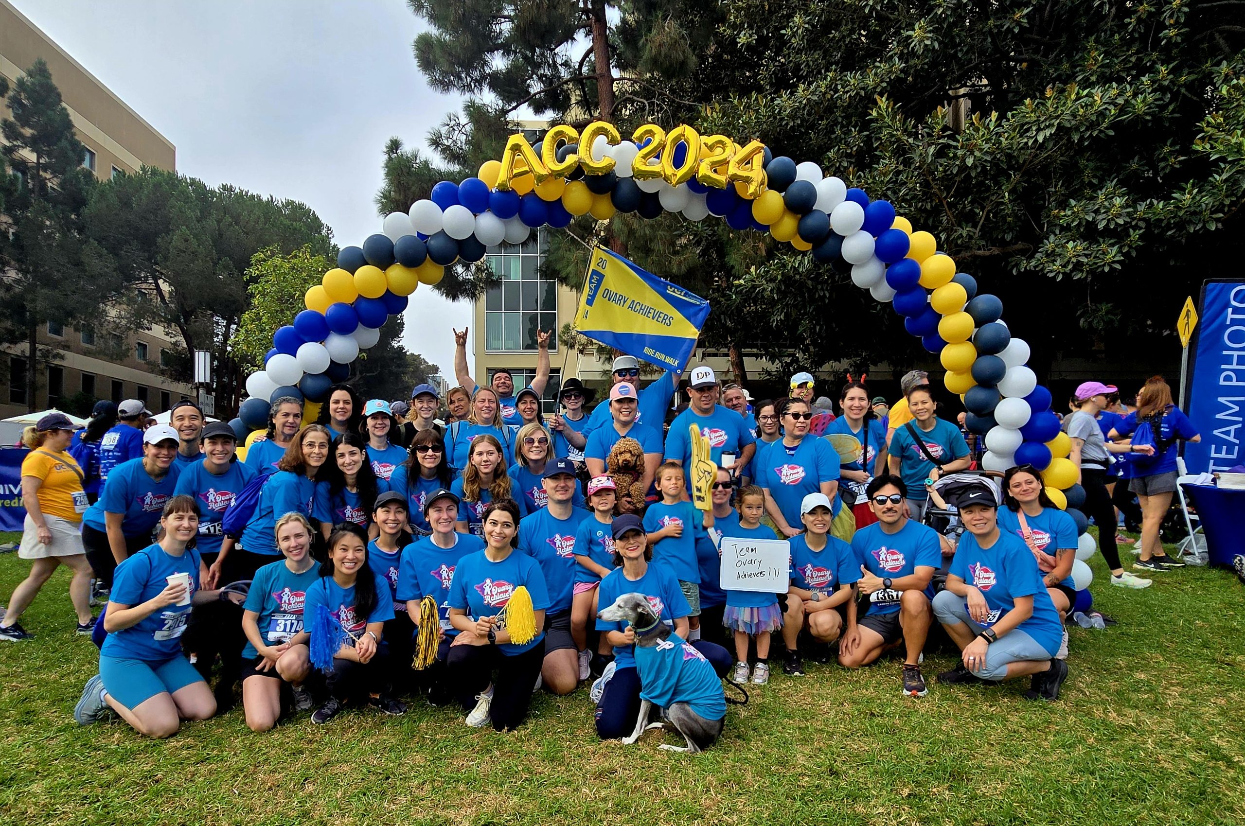 Anti-Cancer Challenge group photo with balloons