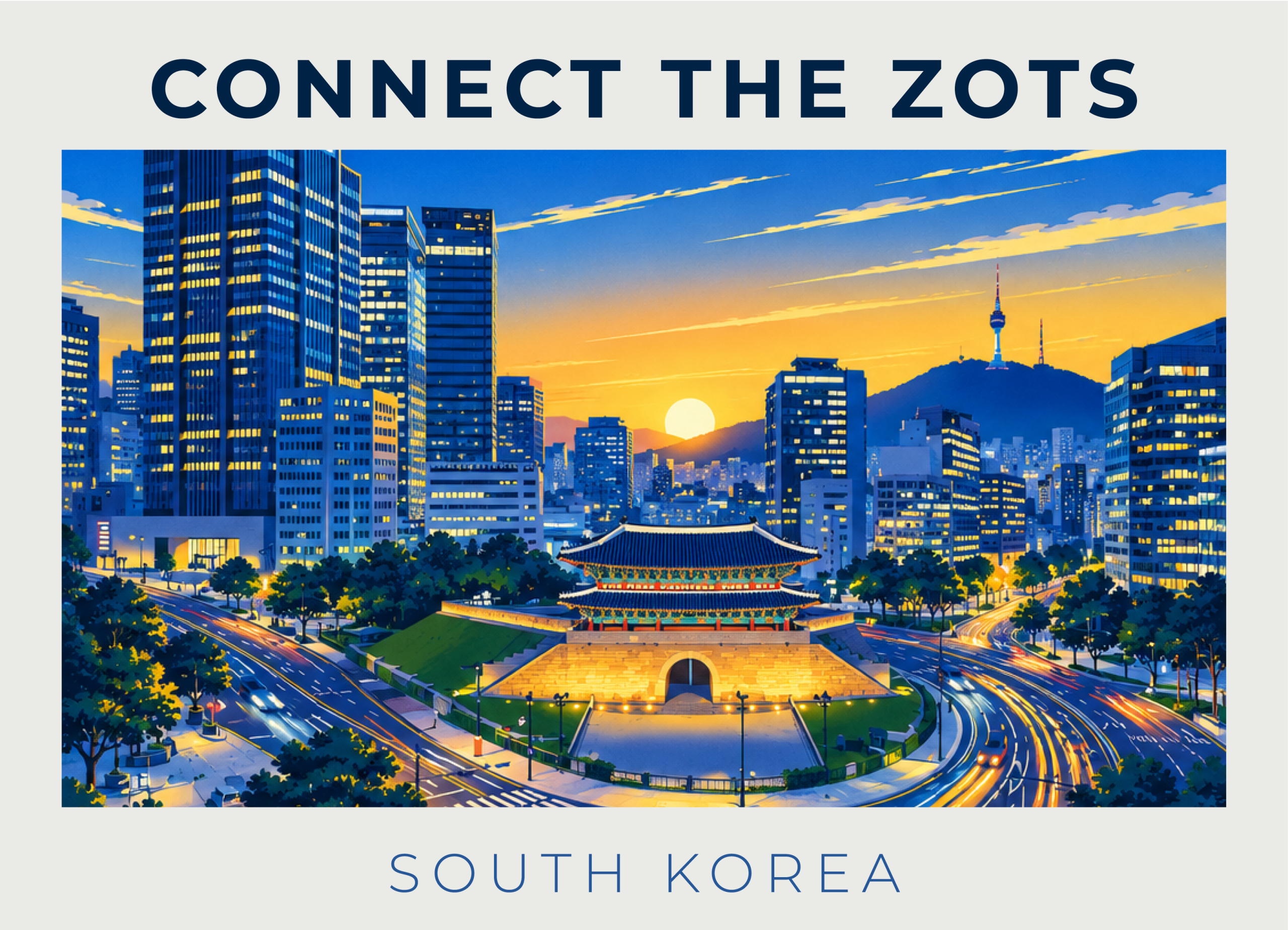 Promotional graphic for Connect the Zots in South Korea