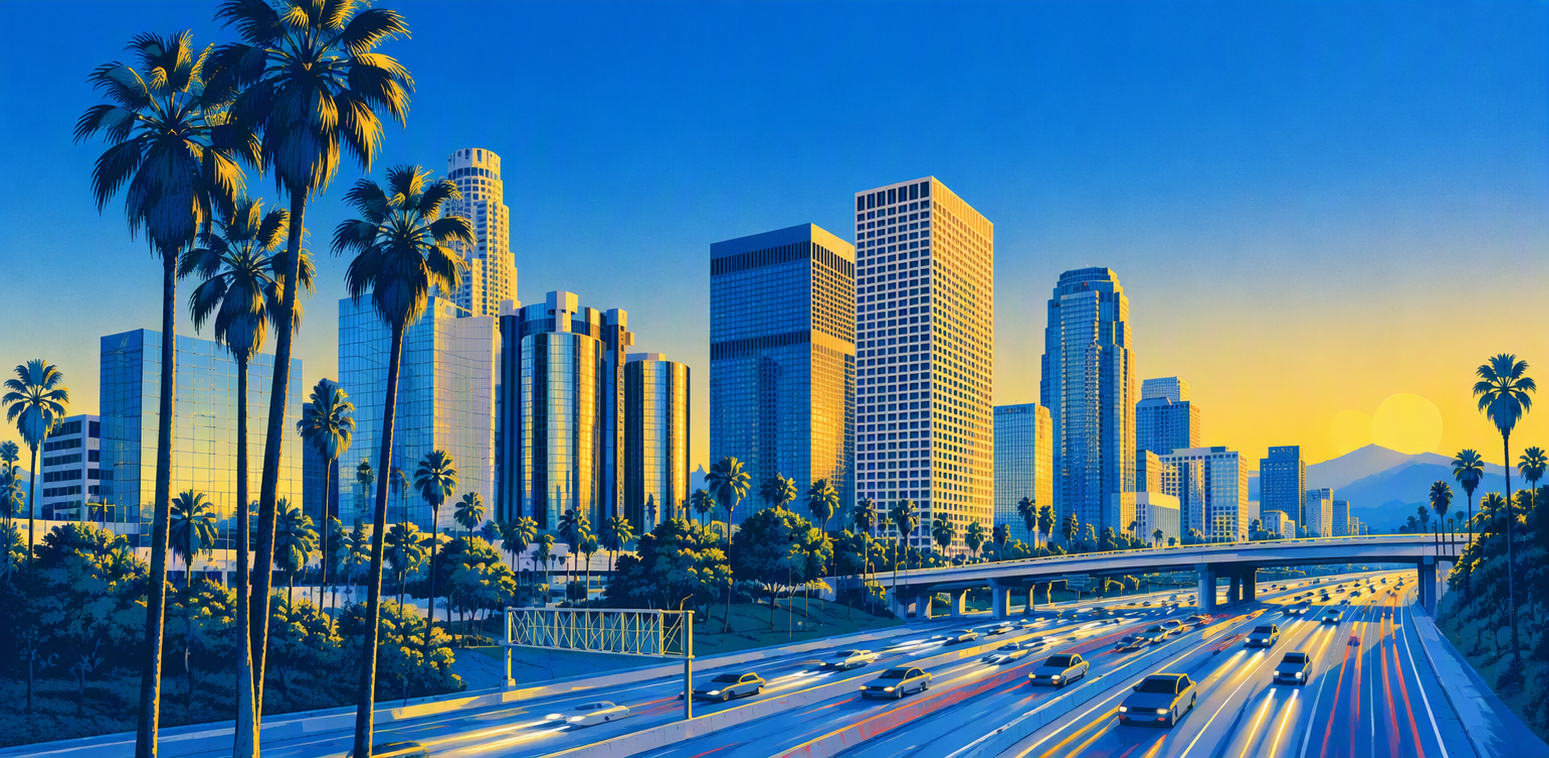 Promotional graphic for Connect the Zots in Los Angeles.