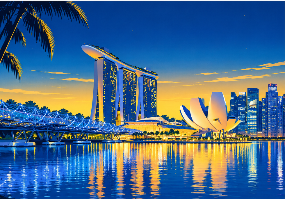 Promotional graphic for Connect the Zots in Singapore