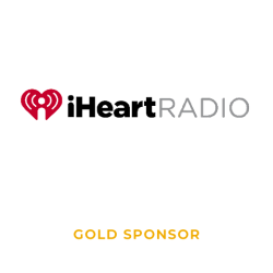 i Heart Radio logo with Gold Sponsor designation